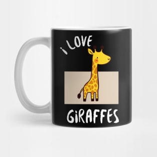 Heartfelt Giraffe - I love Giraffes Mug